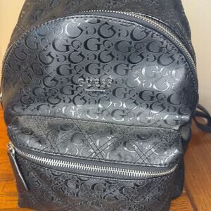 GUESS Black Logo Backpack